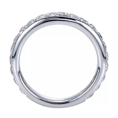 14k White Gold 1.02 Ct Diamond Wedding Band