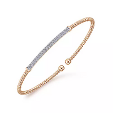 Load image into Gallery viewer, Gabriel 14k  0.35 Carat Diamond Bangle Bracelet, Available in White, Rose and Yellow Gold
