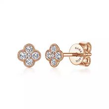 Load image into Gallery viewer, Gabriel 14K Gold 0.24 Carat Diamond Cluster Earring, Available in White, Rose and Yellow Gold

