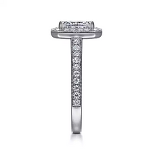 Load image into Gallery viewer, Gabriel 14k White Gold, ctr 1.01, VS2, F, GIA, 0.53 ct Mele.
