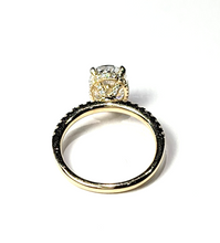 Load image into Gallery viewer, 14k Yellow Gold 1.62Ct, VS1, G, LAB GROWN, 0.21Ct Diamond with Hidden Halo Engagement Ring
