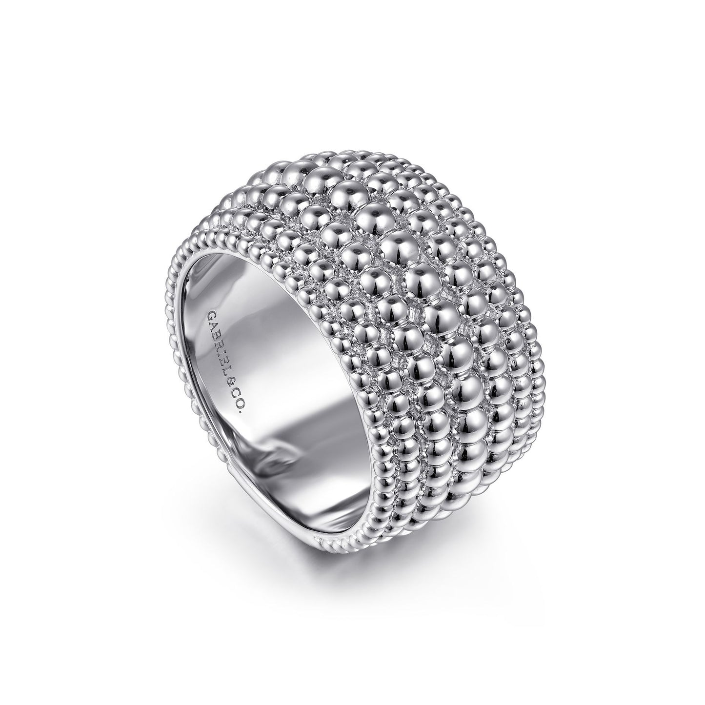 Gabriel Sterling Silver Wide Bujukan Ring