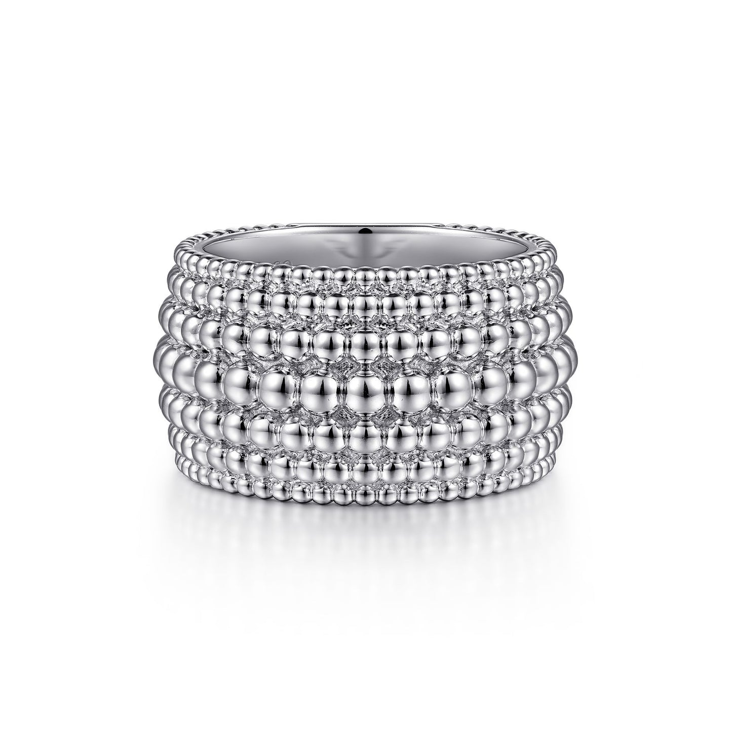 Gabriel Sterling Silver Wide Bujukan Ring