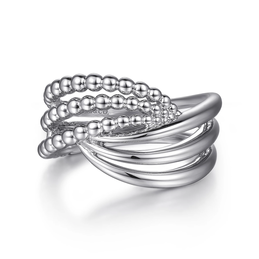 Gabriel Sterling Sliver Lady's Twisted Ring