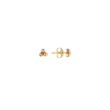 Load image into Gallery viewer, 14k Yellow Gold 3 Bead Earring
