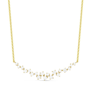 14k 0.42 Carat Diamond Necklace, Available in White, Rose and Yellow Gold
