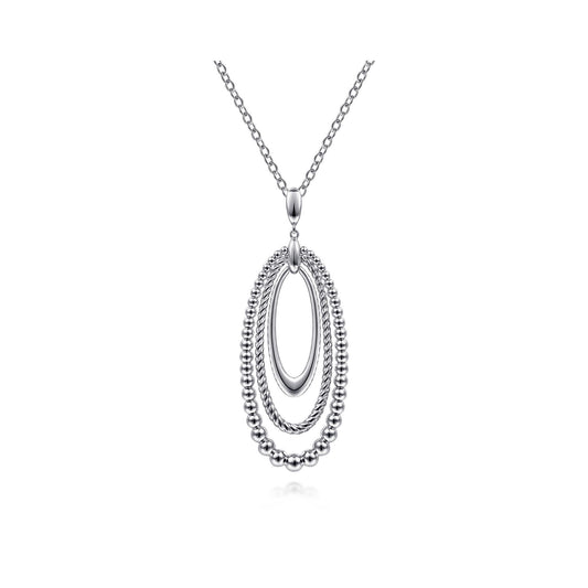 Gabriel 24" Sterling Silver Pendant Necklace