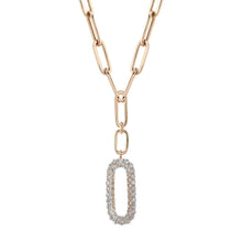 Load image into Gallery viewer, 14k Gold 0.92Ct Diamond Paperclip Necklace, Available in White, Rose and Yellow Gold
