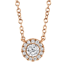 Load image into Gallery viewer, 14k Gold 0.14Ct Diamond Necklace, available in White, Rose and Yellow Gold
