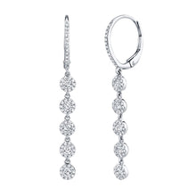 Load image into Gallery viewer, 14k Gold 1.00 Carat Diamond Drop Earrings, Available in White, Rose and Yellow Gold
