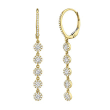 Load image into Gallery viewer, 14k Gold 1.00 Carat Diamond Drop Earrings, Available in White, Rose and Yellow Gold

