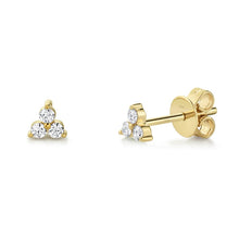 Load image into Gallery viewer, 14k Gold 0.15 Carat Diamond Stud Earrings, Available in White, Rose and Yellow Gold
