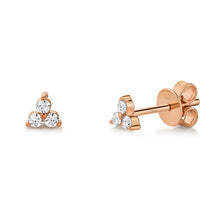 Load image into Gallery viewer, 14k Gold 0.15 Carat Diamond Stud Earrings, Available in White, Rose and Yellow Gold
