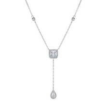 Load image into Gallery viewer, 14k Gold 0.28Ct Diamond Lariat Necklace, Available in White, Rose and Yellow Gold
