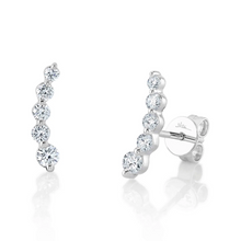 Load image into Gallery viewer, 14k Gold 0.47Ct Diamond Ear Crawler Earring, Available in White, Rose and Yellow Gold
