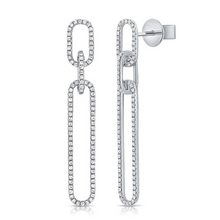 Load image into Gallery viewer, 14k Gold 0.53Ct Diamond Dangle Drop Earring, available in White, Rose and Yellow Gold
