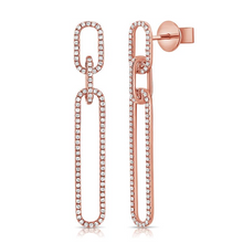 Load image into Gallery viewer, 14k Gold 0.53Ct Diamond Dangle Drop Earring, available in White, Rose and Yellow Gold
