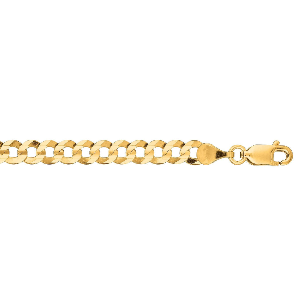 14K Gold 4.7mm Comfort Curb Chain 22 Inch
