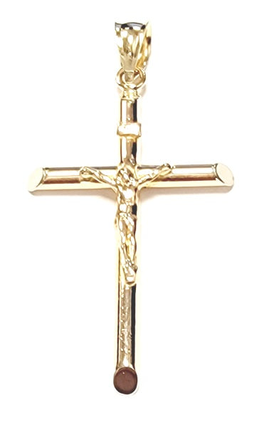 14k Yellow Gold Crucifix with Bail