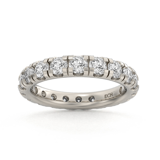 14k White Gold 1.63Ct Diamond Eternity Band