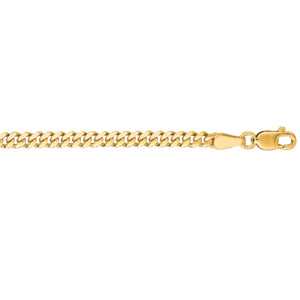 14k Yellow Gold 20 Inch 2.8mm Gourmette Chain