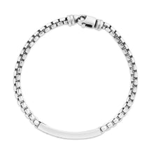 Load image into Gallery viewer, Sterling Silver 8.25 Inch Black Spinel Bracelet with Lobster Claw Clasp
