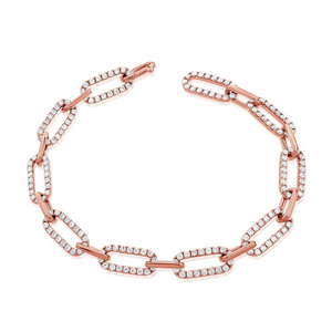 14k Gold 2.69ct Diamond Bracelet, available in White, Rose and Yellow Gold