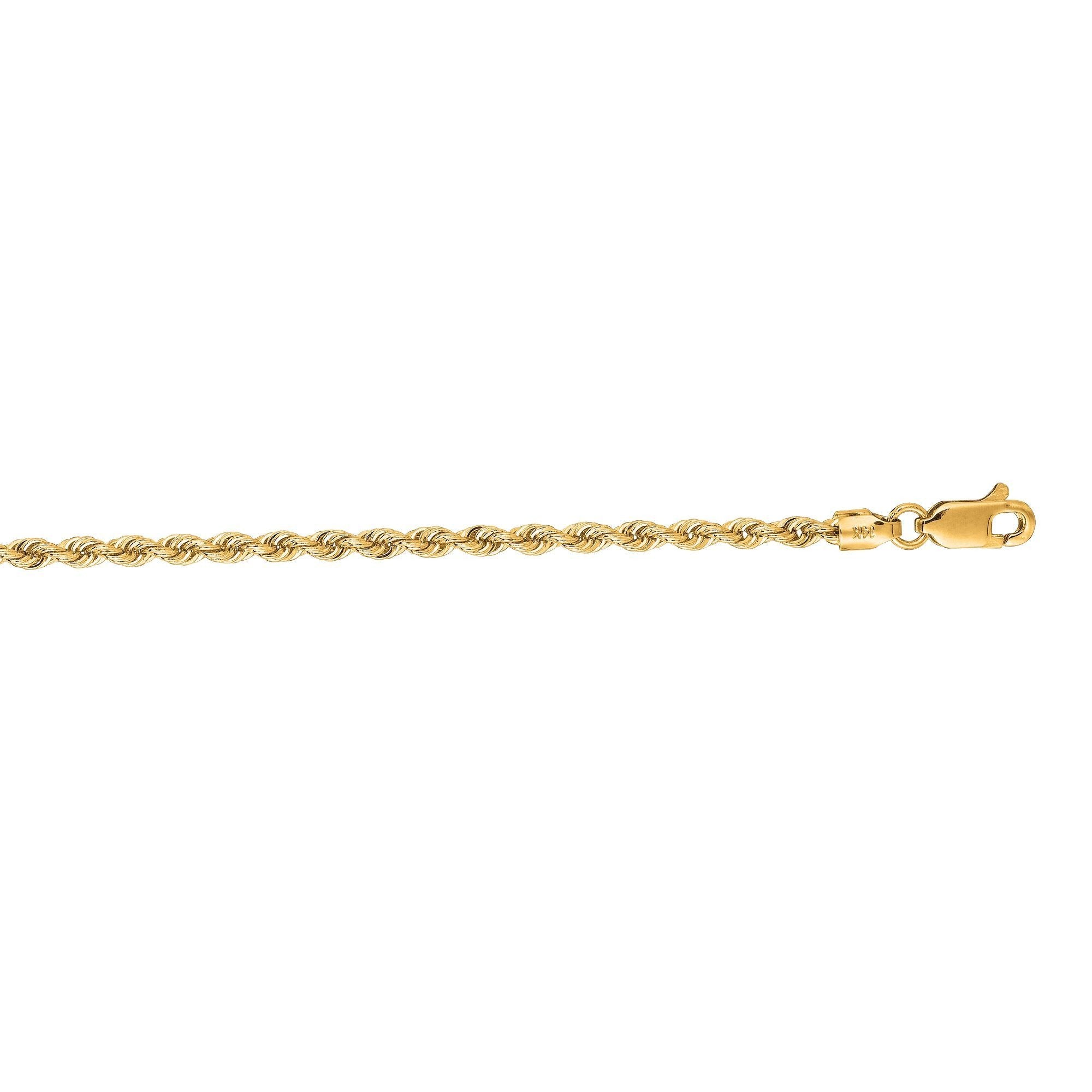 14K Yellow Gold 18 Inch 2.5mm Rope Chain – Michael Anthony Jewelers