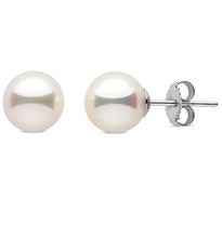 Load image into Gallery viewer, 14k Gold 10.0mm Pearl Stud Earring, Available in White and Yellow Gold
