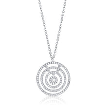 Load image into Gallery viewer, 14k 0.60 Ct Diamond Five Circle Necklace, Available in White, Rose and Yellow Gold
